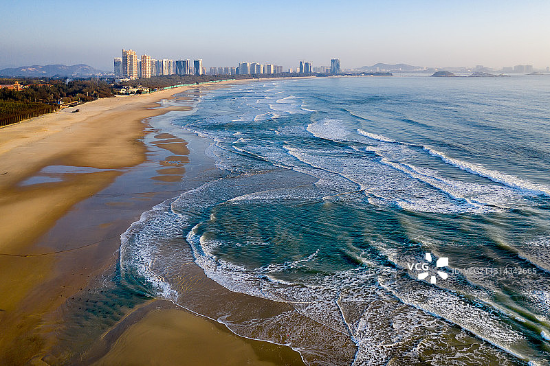 航拍东山岛金銮湾海滨风光图片素材