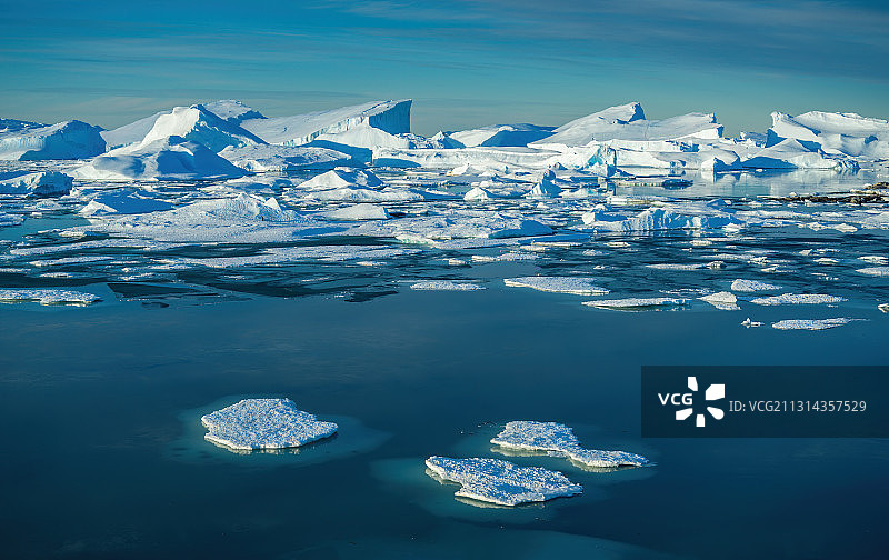 夏季的南极冰山图片素材