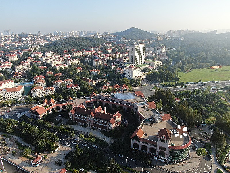航拍青岛城市风光图片素材