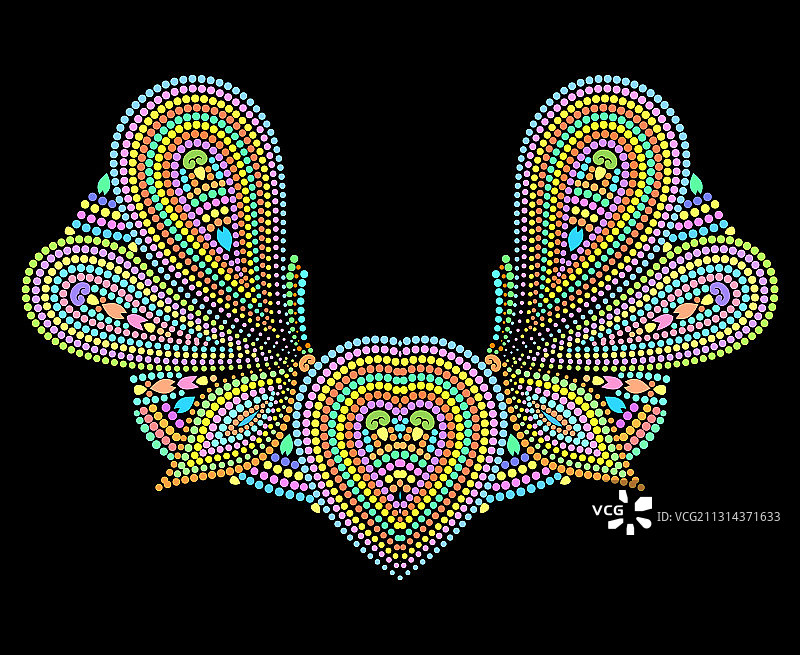 民族风串珠领口设计图片素材