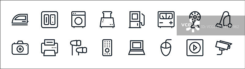 电子线图标线性设置质量线图片素材