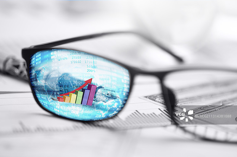 分析全球市场走势图图片素材