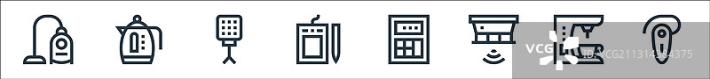 电子线图标线性设置质量线图片素材