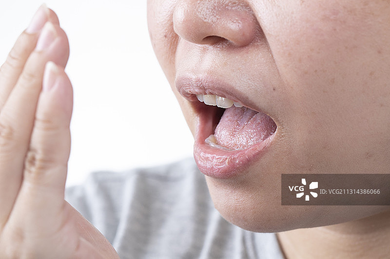 哈气的中老年女人图片素材