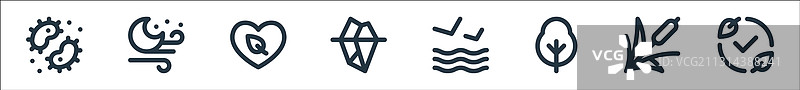 自然线性图标质量合集图片素材