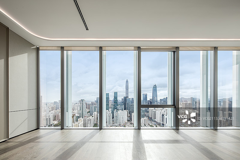 办公空间的窗景图片素材