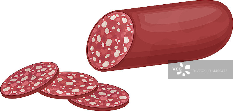 萨拉米香肠或肉类香肠产品图片素材