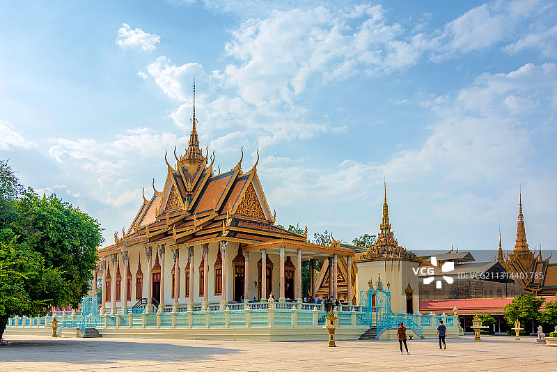 东南亚柬埔寨金边大皇宫图片素材