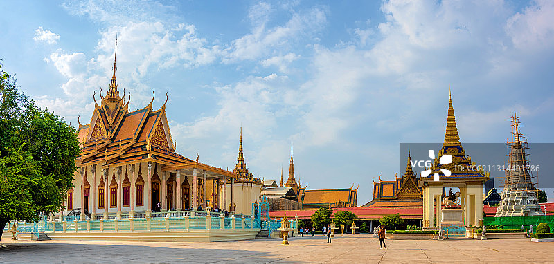 东南亚柬埔寨金边大皇宫图片素材
