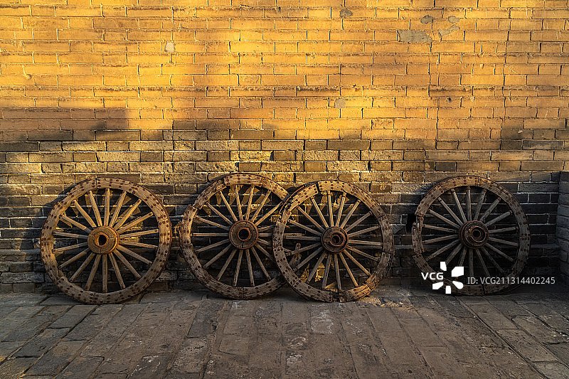 西安城墙风光图片素材