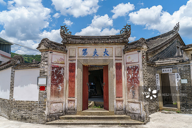 广东省梅州市百候古镇大夫第图片素材