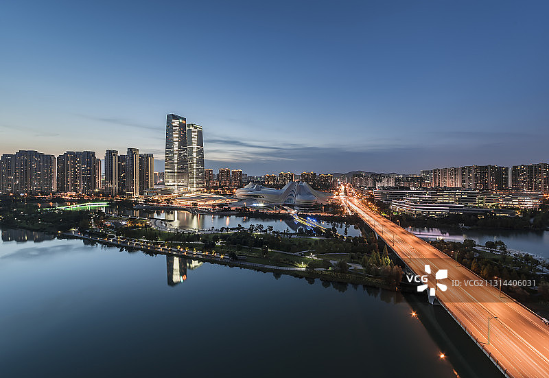 长沙市岳麓区梅溪湖艺术中心图片素材