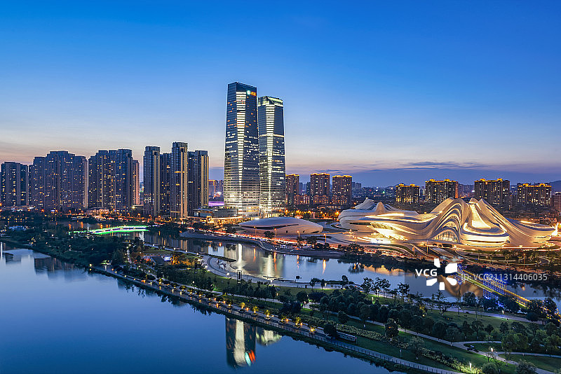 长沙市岳麓区梅溪湖艺术中心图片素材