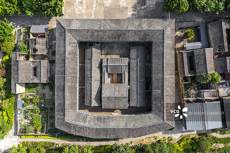 广东省梅州市大埔县泰安楼航拍图片素材