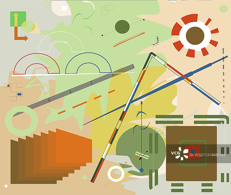 汽车的扁平化布局图片素材