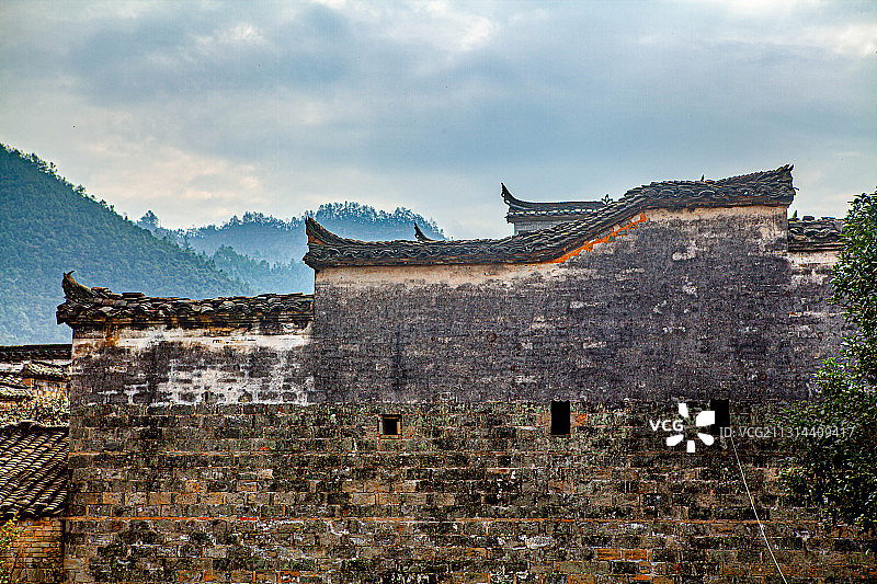 瑶里古镇老墙图片素材