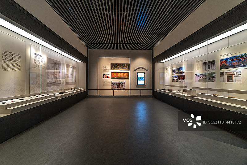 广东梅州中国客家博物馆室内展厅图片素材