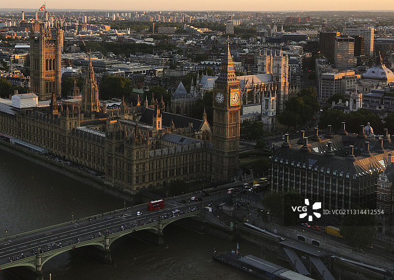 伦敦大笨钟黄昏图片素材
