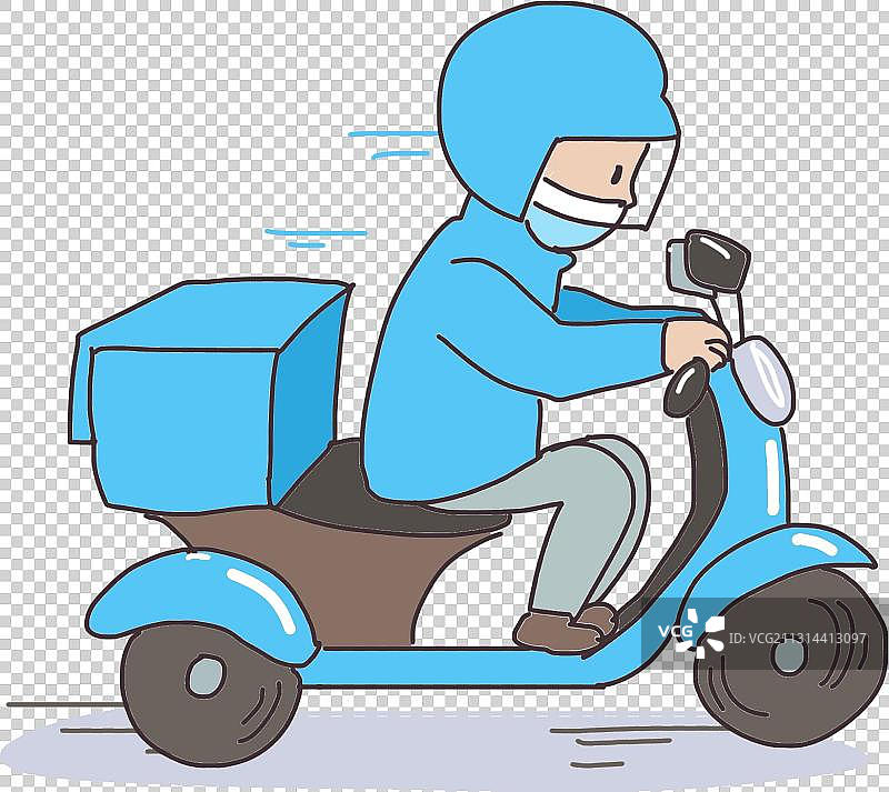 外卖员元素图片素材