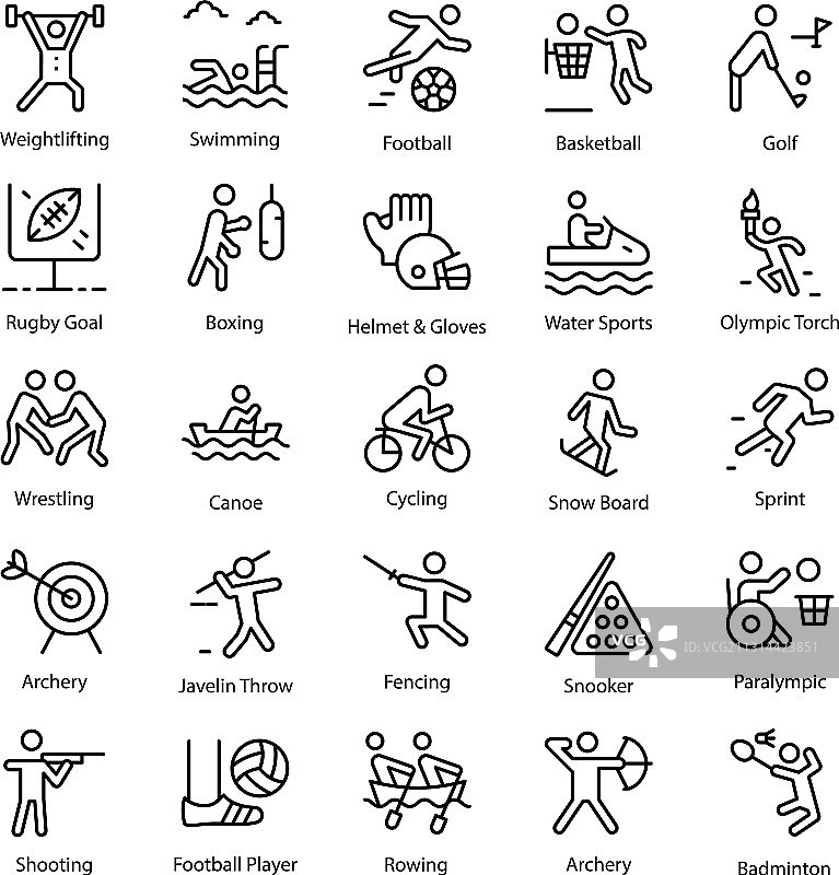 奥林匹克图标合集图片素材