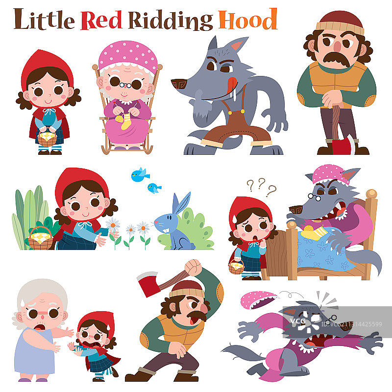 小红帽图片素材