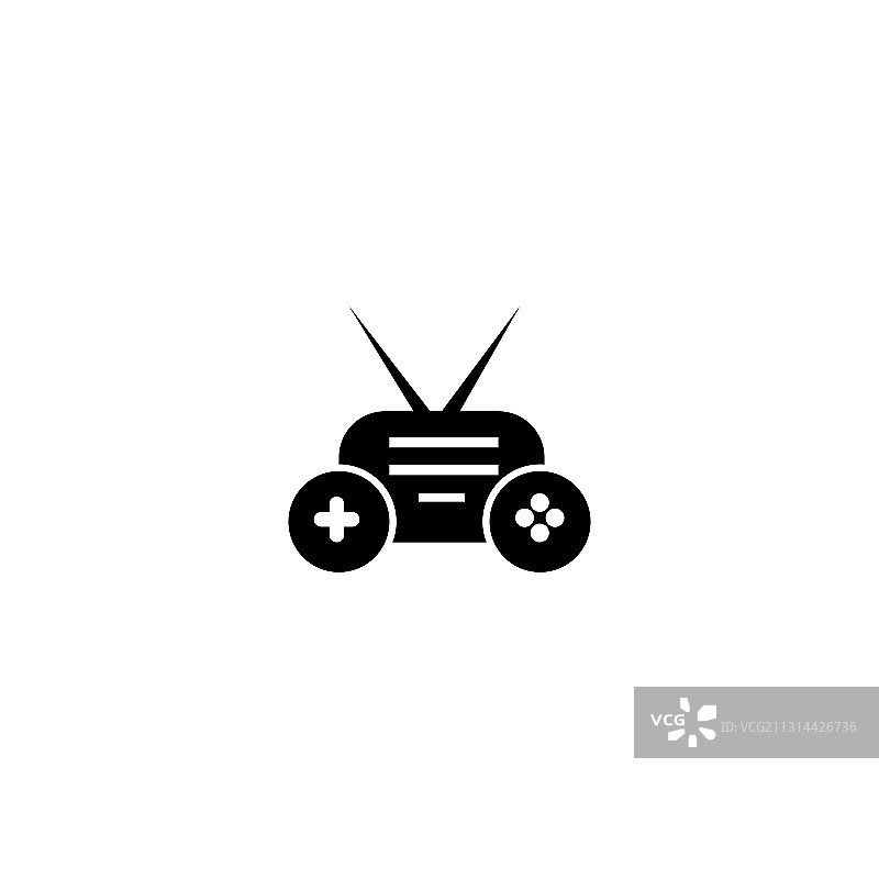 火柴人游戏信号设计Logo图片素材