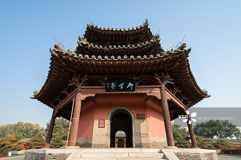 河北定州曲阳县北岳庙古建筑景观图片素材