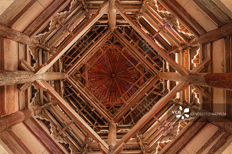 河北定州曲阳县北岳庙古建筑景观图片素材