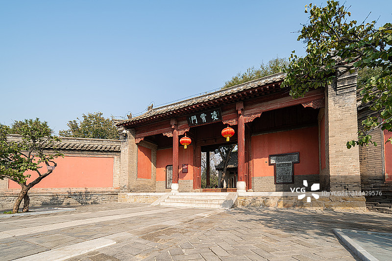 河北定州曲阳县北岳庙古建筑景观图片素材
