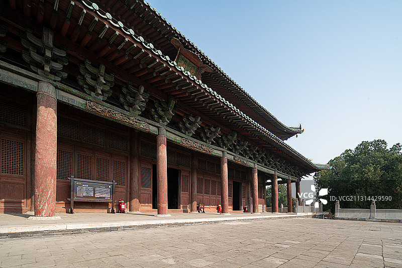河北定州曲阳县北岳庙古建筑景观图片素材