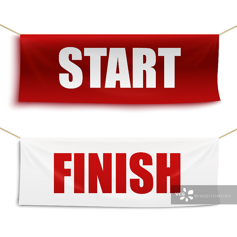 比赛起止横幅套装图片素材