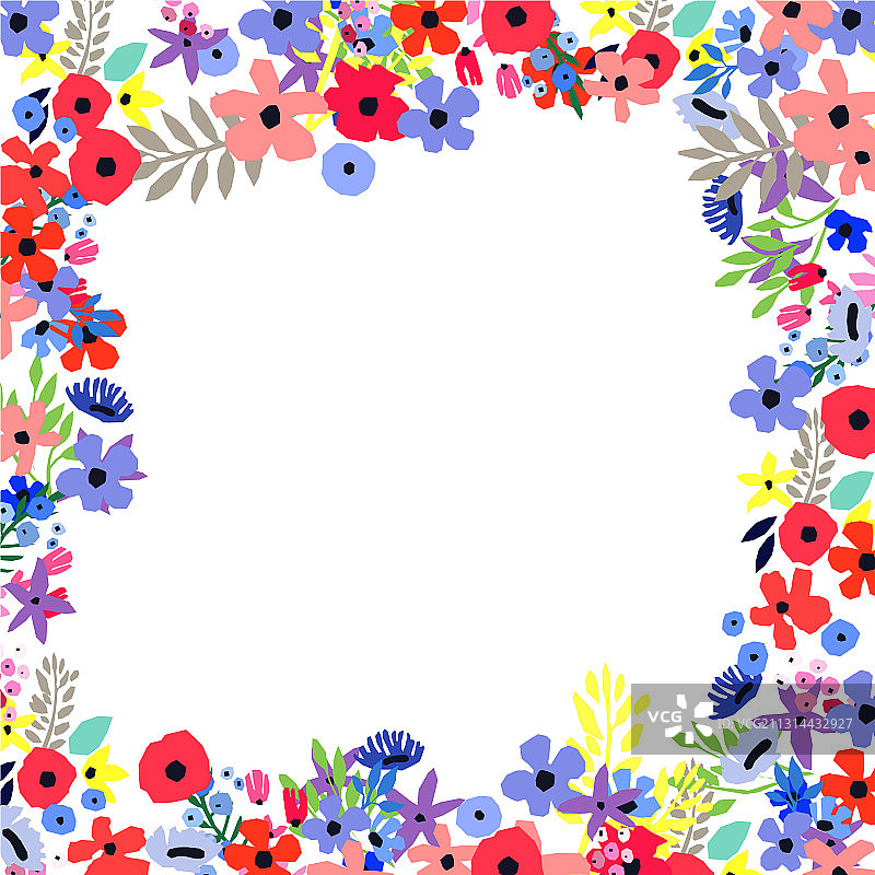花卉边框设计图片素材