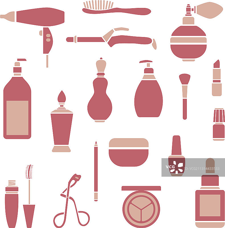 图形美容用品图片素材