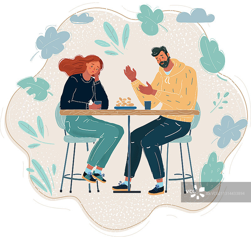 人们安慰沮丧的人图片素材