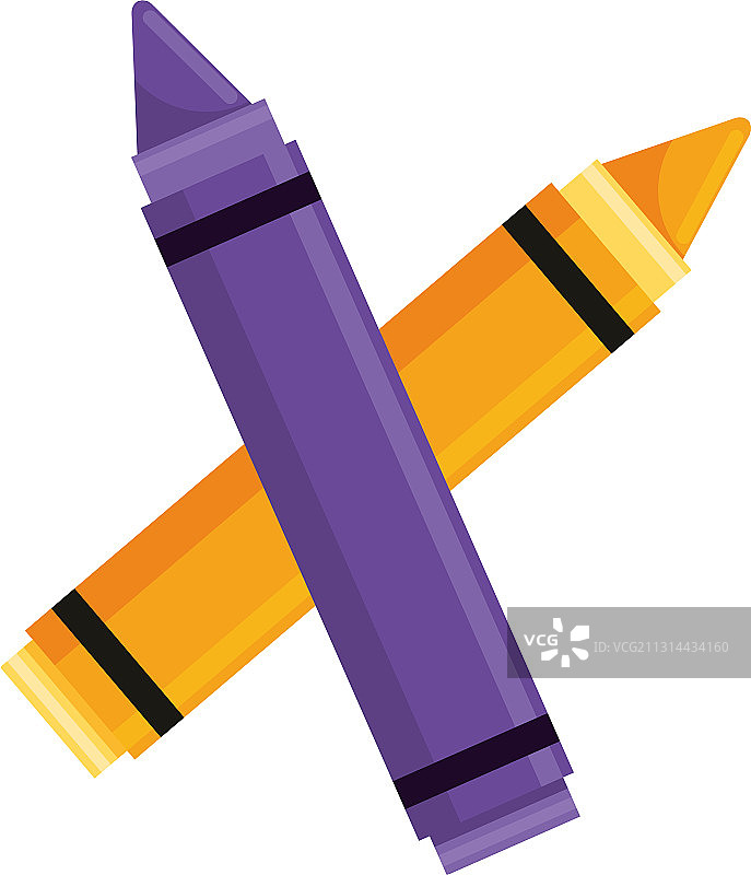 蜡笔学校用品图标图片素材