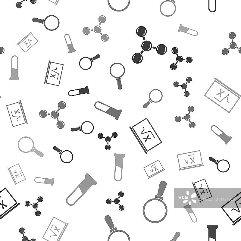 放大镜平方根X分子素材图片素材