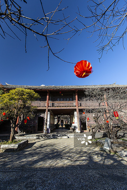 云南省丽江市束河古镇茶马古道博物馆图片素材
