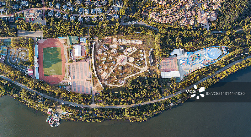 沈阳沈抚新区浑河白沙岛图片素材