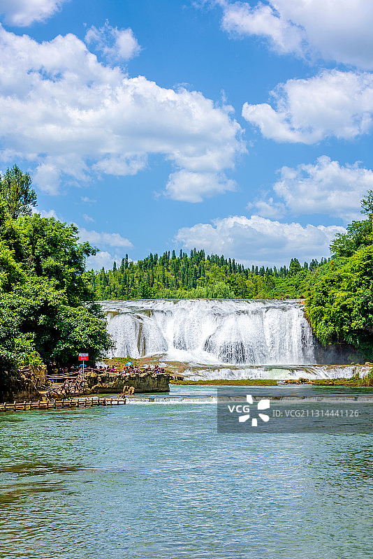 中国贵州安顺陡坡塘瀑布图片素材