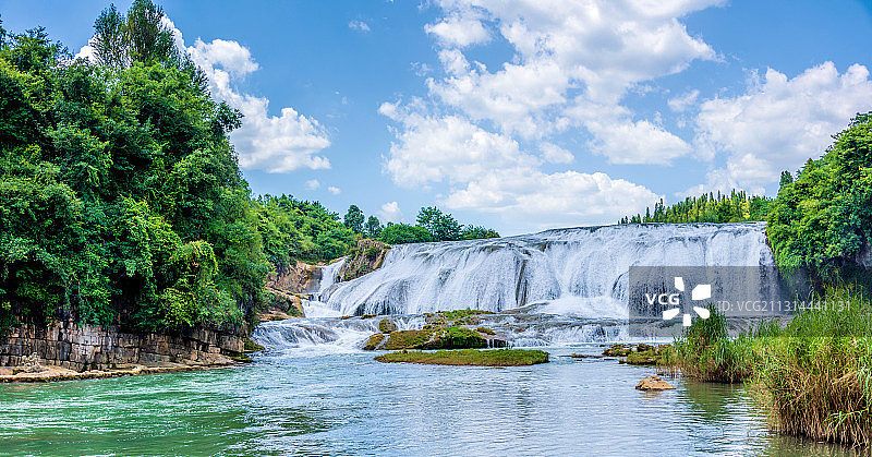 中国贵州安顺陡坡塘瀑布图片素材