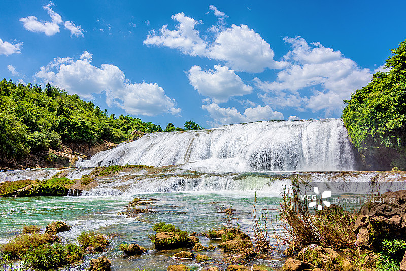 中国贵州安顺陡坡塘瀑布图片素材