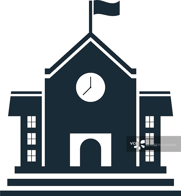 学校建筑图标Logo模板设计图片素材