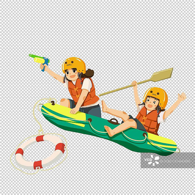 皮划艇漂流娱乐运动图片素材