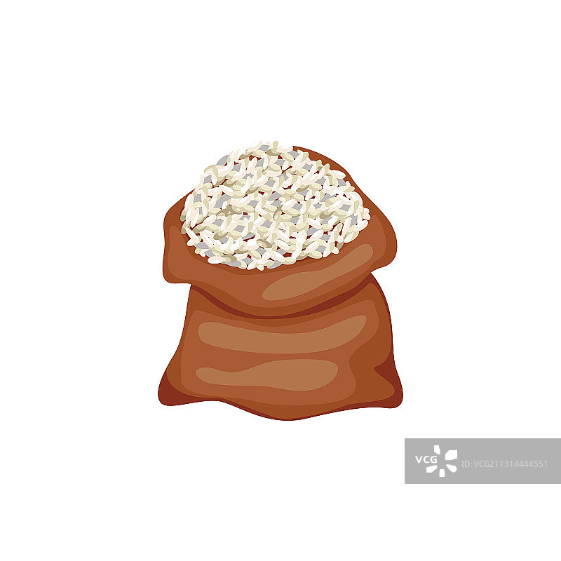 麻布敞口麻袋或米粮布袋图片素材