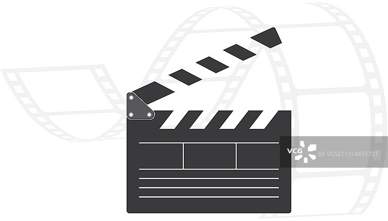 电影场记板Logo图标元素图片素材