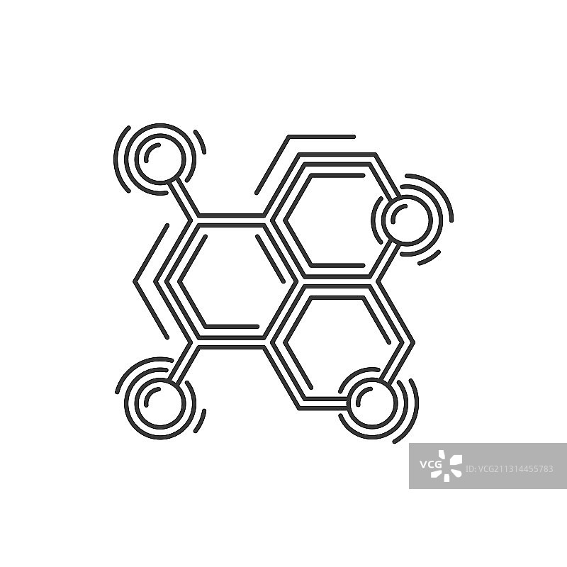 原子或分子结构图标科学标志图片素材