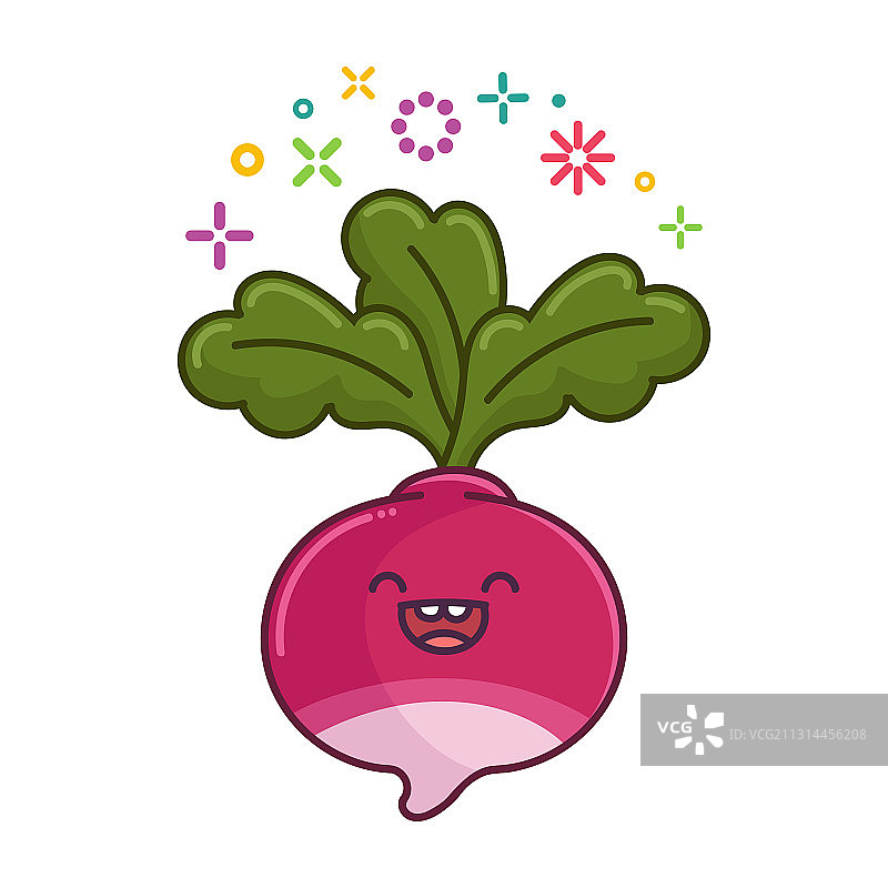 可爱微笑的卡通萝卜图片素材