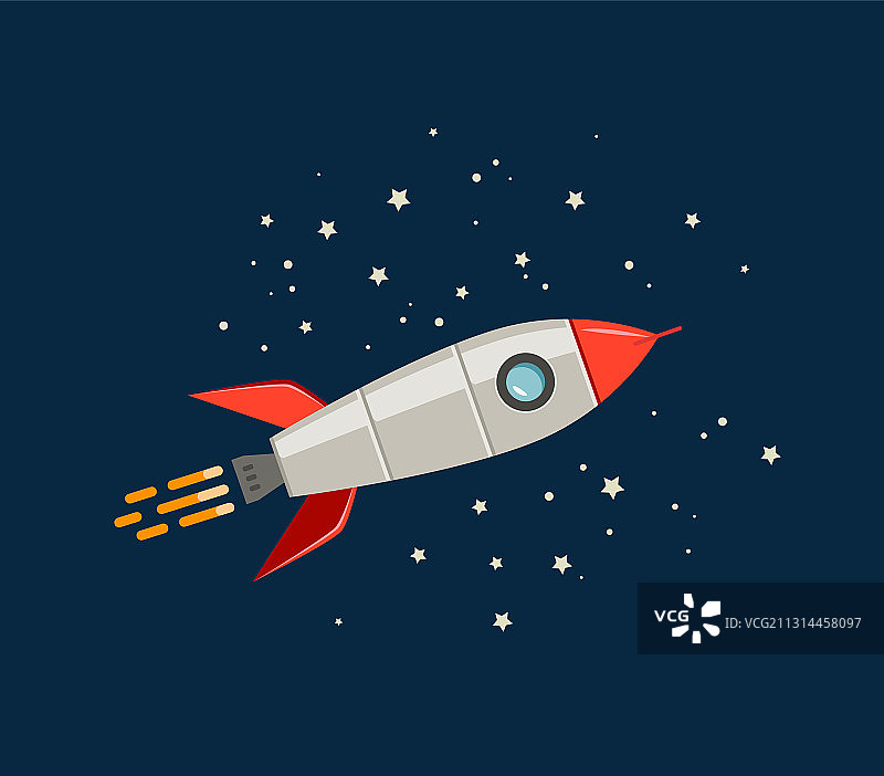 卡通火箭宇宙飞船图片素材