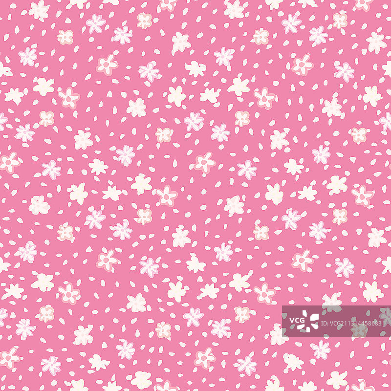 明亮的小甘菊图案无缝背景图片素材