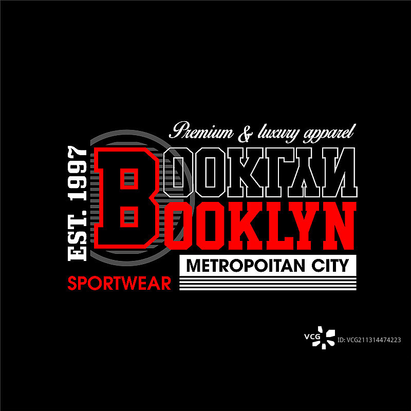 布鲁克林都市运动复古风图片素材